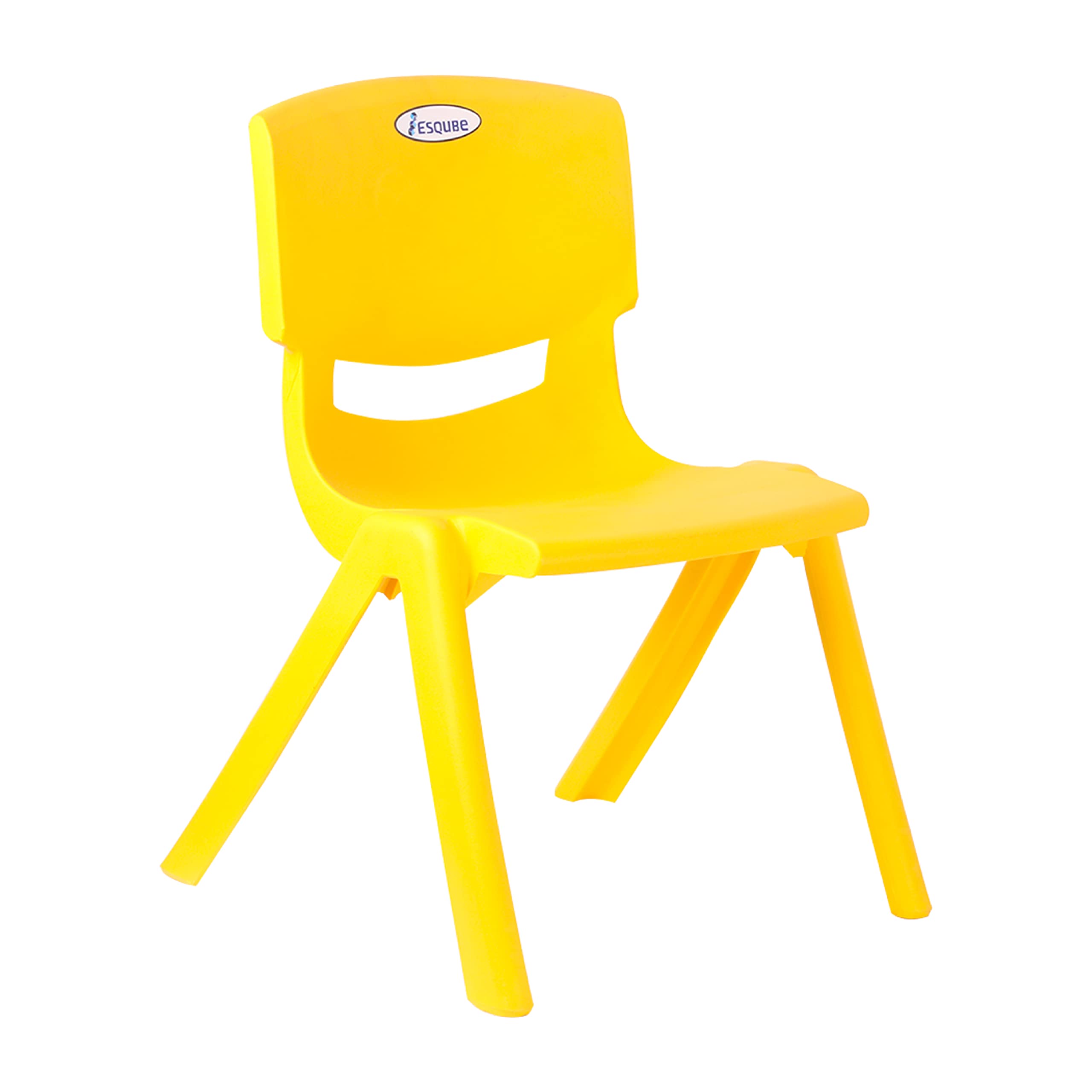Esqube Baby Chair Kids Plastic School Study Chair Yellow Color