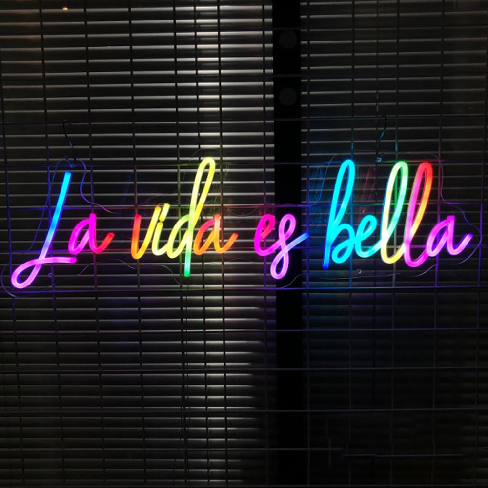 Letrero LED Letreros de neón franceses Bonjour Luces LED italianas Ciao Lámparas nocturnas decorativas de pared Decoración de fiesta Luz USB Brillo ajustable