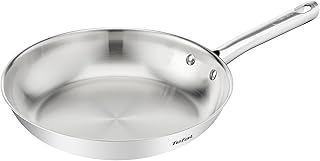 Tefal Duetto On Koekenpan 20 cm, Premium Roestvrij Staal, 10 jaar garantie, Knapperige Resultaten, B8660234