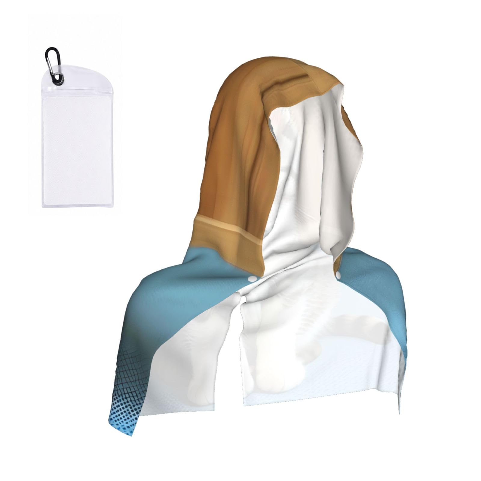 CNTDBU Bedroom kitten Cooling Towel Hooded-Instant Chill Neck Cover for Sports, UV Cooling Rag for Running Gym