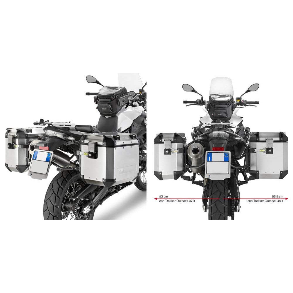 Givi Tubular Monokey Cam-Side Pannier Holders - BMW F650 / 700 / 800 GS (08-14)