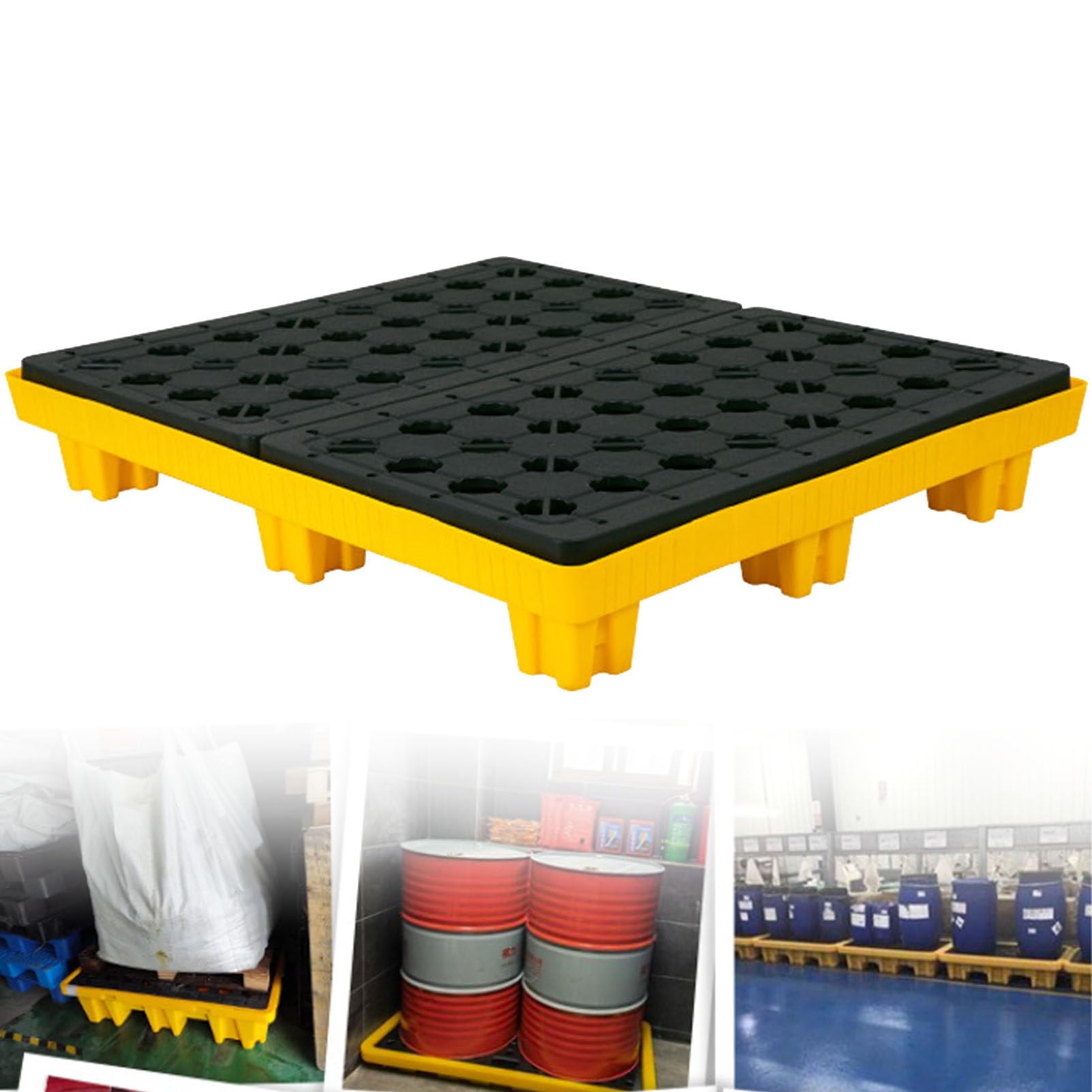 Plateforme modulaire de rétention pour l'organisation d'entrepôt