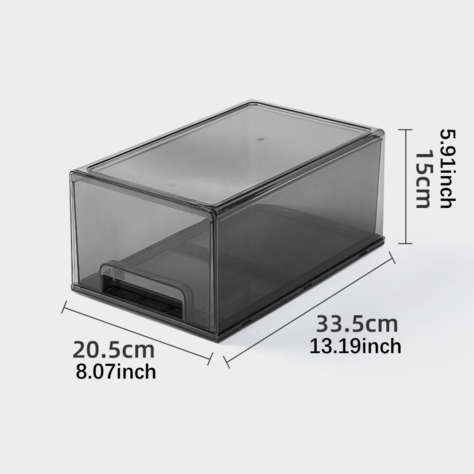 predolo Organizer Da Scrivania con Cassetto, Organizer per Cosmetici, Beauty Case, Organizer, Contenitore per Riporre Oggetti Sulla Scrivania, Grande Grigio Chiaro