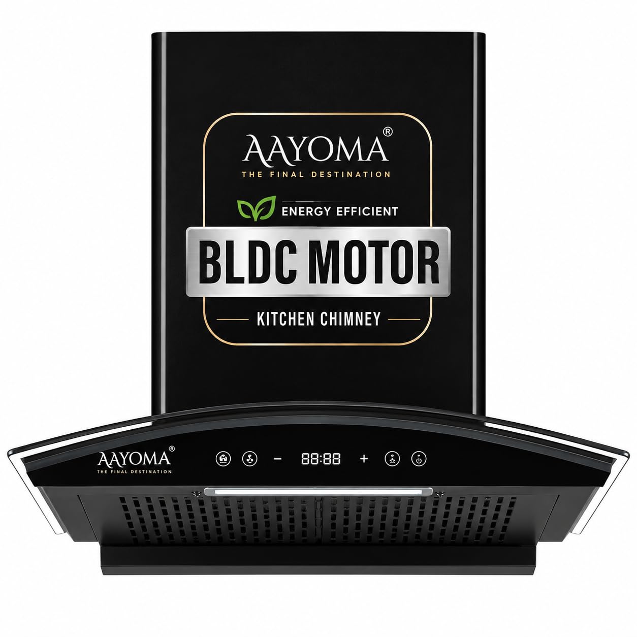 Elite Pro Chimney 60 cm | No Core Cutting | 1400 m³/hr Suction | BLDC Auto Clean Chimney With Charcoal Filter | Touch & Gesture Control | 5 Years Motor + 1 Year Comprehensive Warranty | Black-image-45