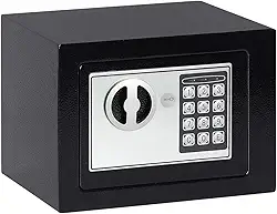 Cofre Digital Eletrônico Com Teclado Numérico e Chave de Segurança, 2 Chave Extra, Doméstico, Cofre Pessoais, Documentos, Joias, Hotel, Escritório, Casa, Cofres De Dinheiro, Fechadura Eletrônica