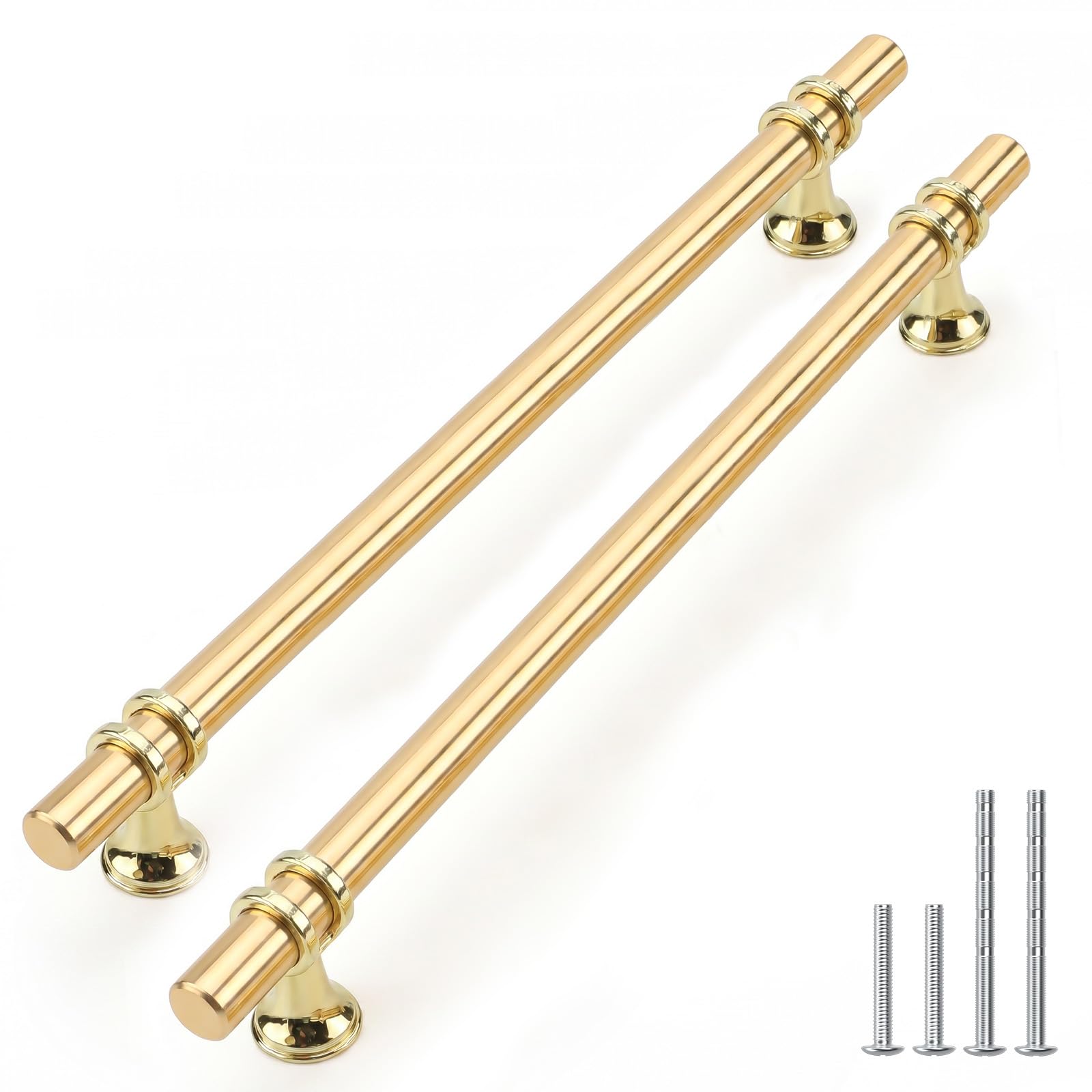 Rergy 10 Pack 3 Inch Hole Center Brushed Nickel and Gold Cabinet Pulls — Amazon image 15