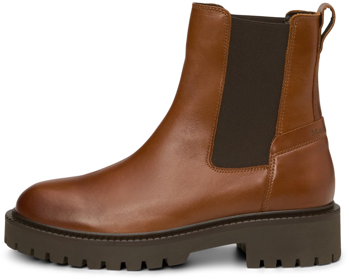 Marc OߴPolo Damen Chelsea Boots aus Leder mit Profilsohle