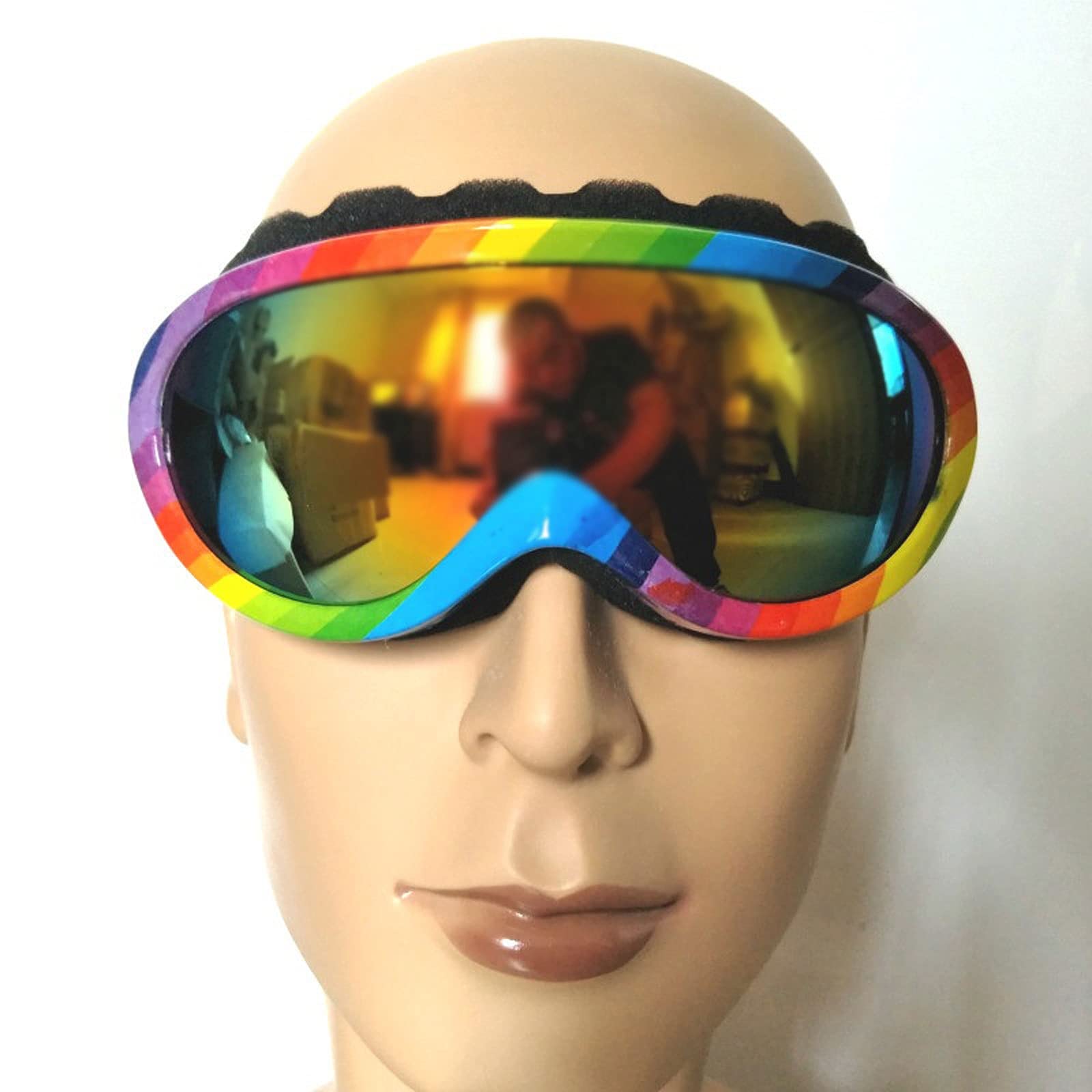 DieffematicHXJ Masque Ski Lunettes de Ski, lentilles sphériques Ski Lunettes de Ski Coupe-Vent Lunettes de Ski Lunettes de Ski Masque de Ski Glases de Plein air (Color : C)