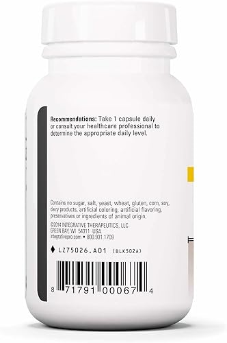 Miniatura 3 de Integrative Therapeutics DHEA-25 - para mujeres y hombres - Sin gluten - Sin lácteos - Vegano - 60 Cápsulas