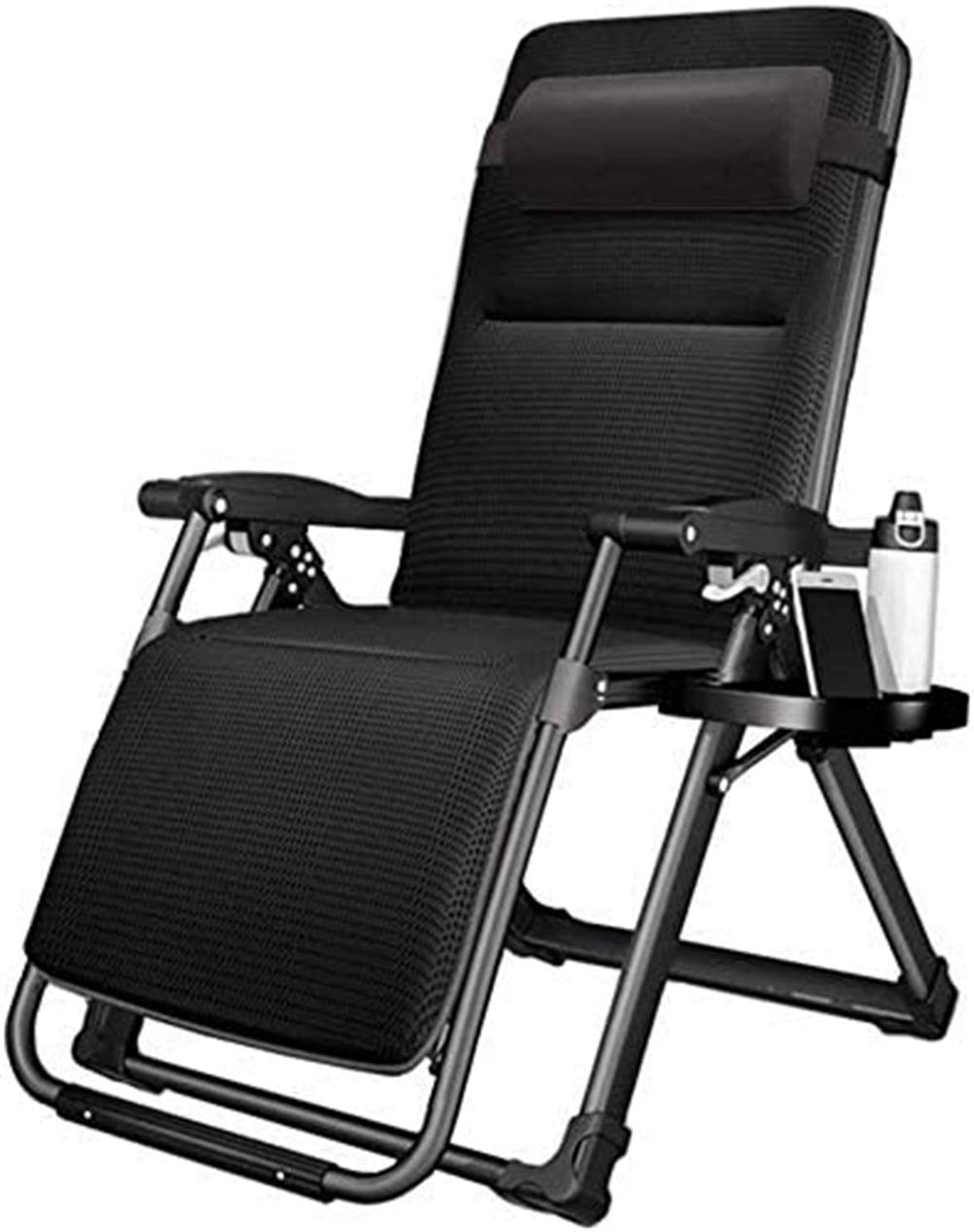 Chaise de jardin pliante zéro gravité réglable pour soulager le dos sur la terrasse