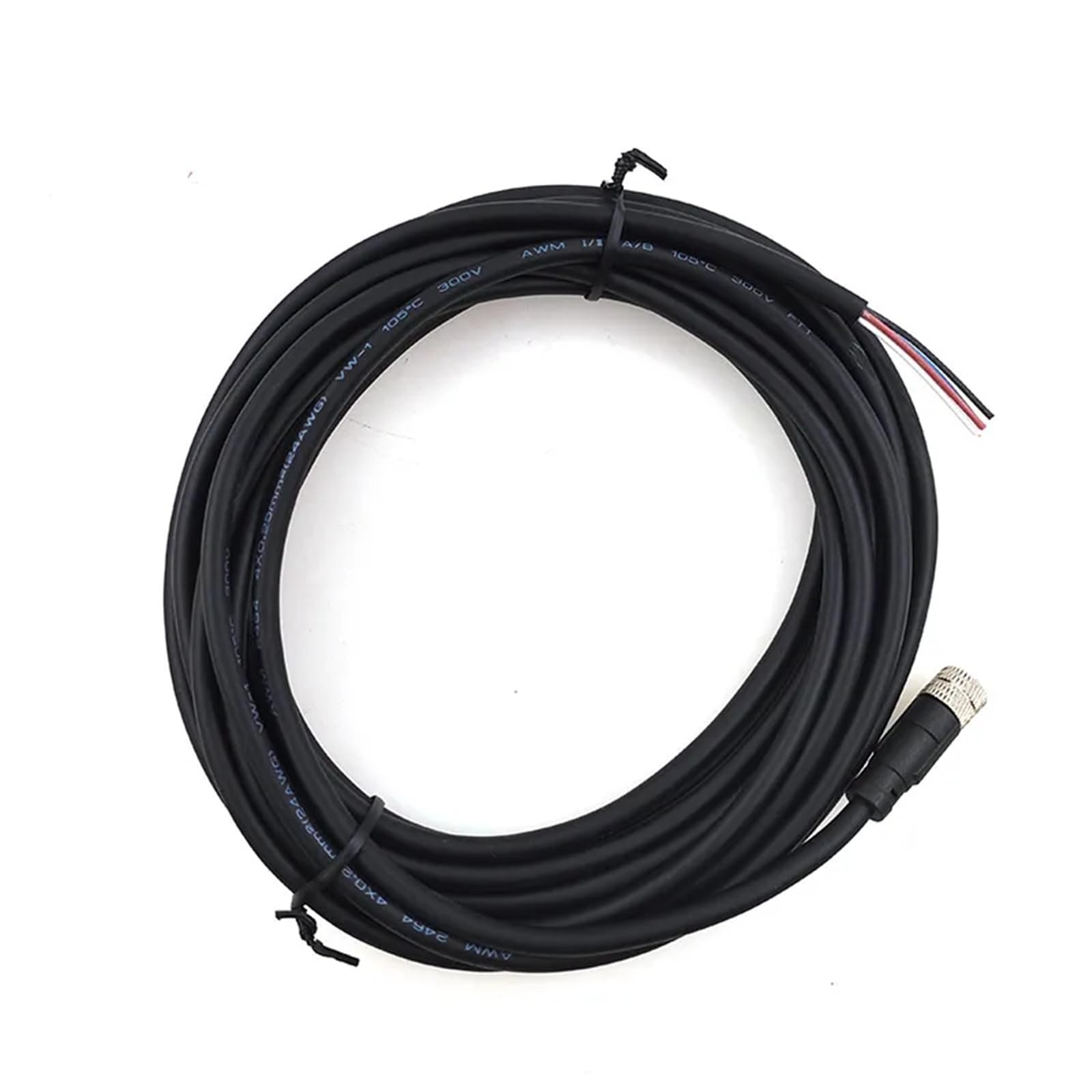 Cable sensor M8 4 pines hembra de 5 metros recto en PVC resistente 8