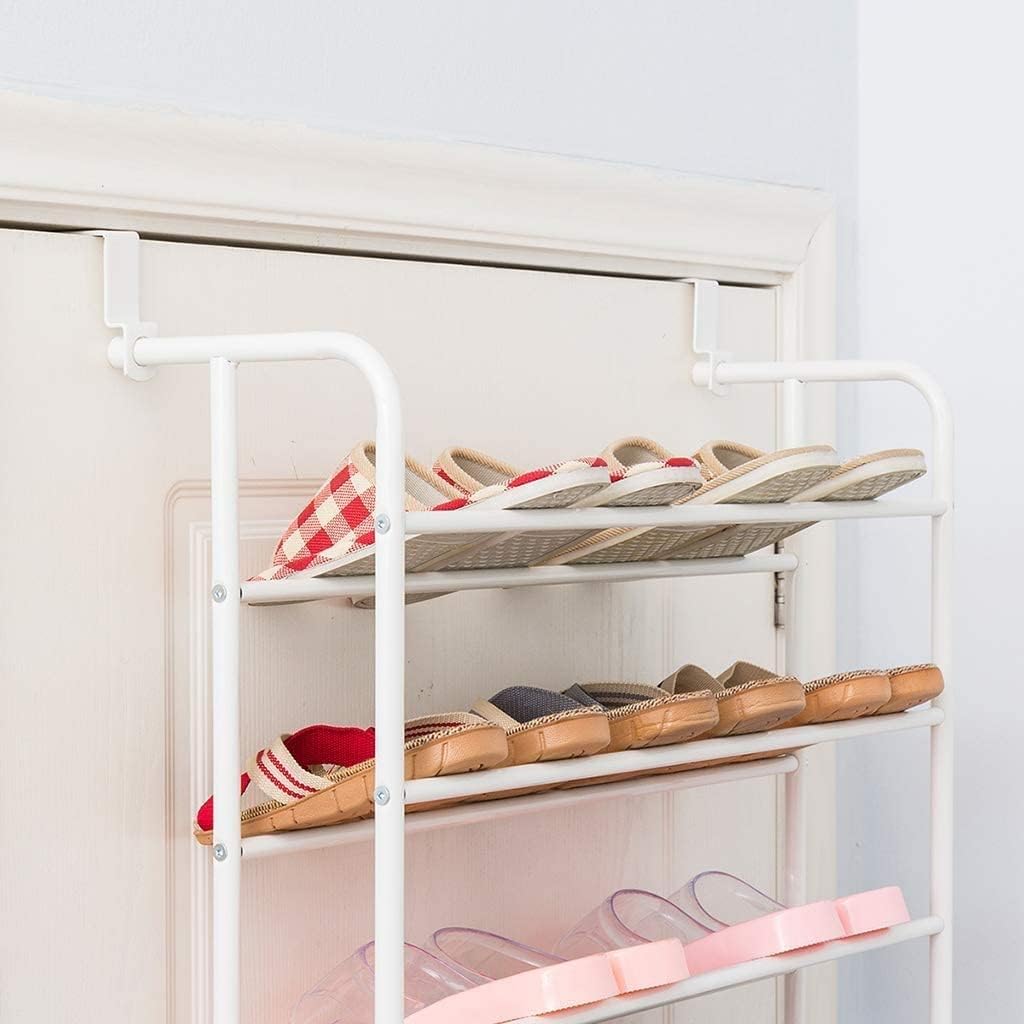 Shoe Rack Shoe Organizer Shoe Shelf 5 Tiers Door Shoe Rack Metal Hanging Shoe Stand Shoe Organizer Accommodates 15 Pairs of Shoes Organiser Shelf Shoe Rack Front Door
