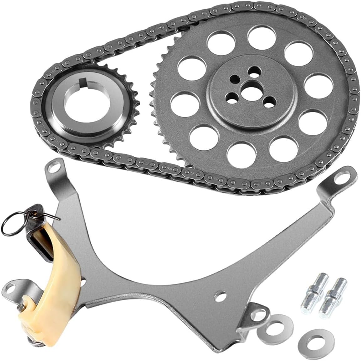 SCITOO Engine Timing Chain Kit Replaces for Chevy Astro Blazer Express 1500 2500 P30 S10 Silverado 1500 for GMC Jimmy Safari Savana 1500 2500 Sierra 1500 Sonoma for Isuzu for Oldsmobile 1999-2007