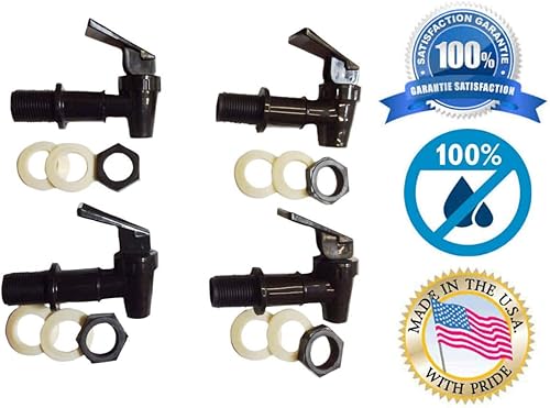 Miniatura 2 de AquaNation Botella de agua de repuesto sin bisfenol A, jarra de cerámica reutilizable, boquilla para bebidas, válvula dispensadora, grifo de