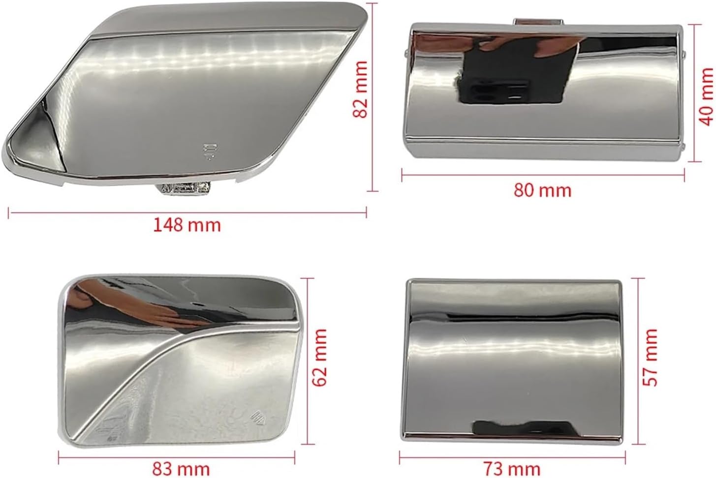 Tow Hook Cover, Fit for Benz ML Class W166 Front and Rear Tow Hook Cover Plate Front and Rear Bumper Trailer Hole Cover 2012-2015 Auto Hook Cover(Front)