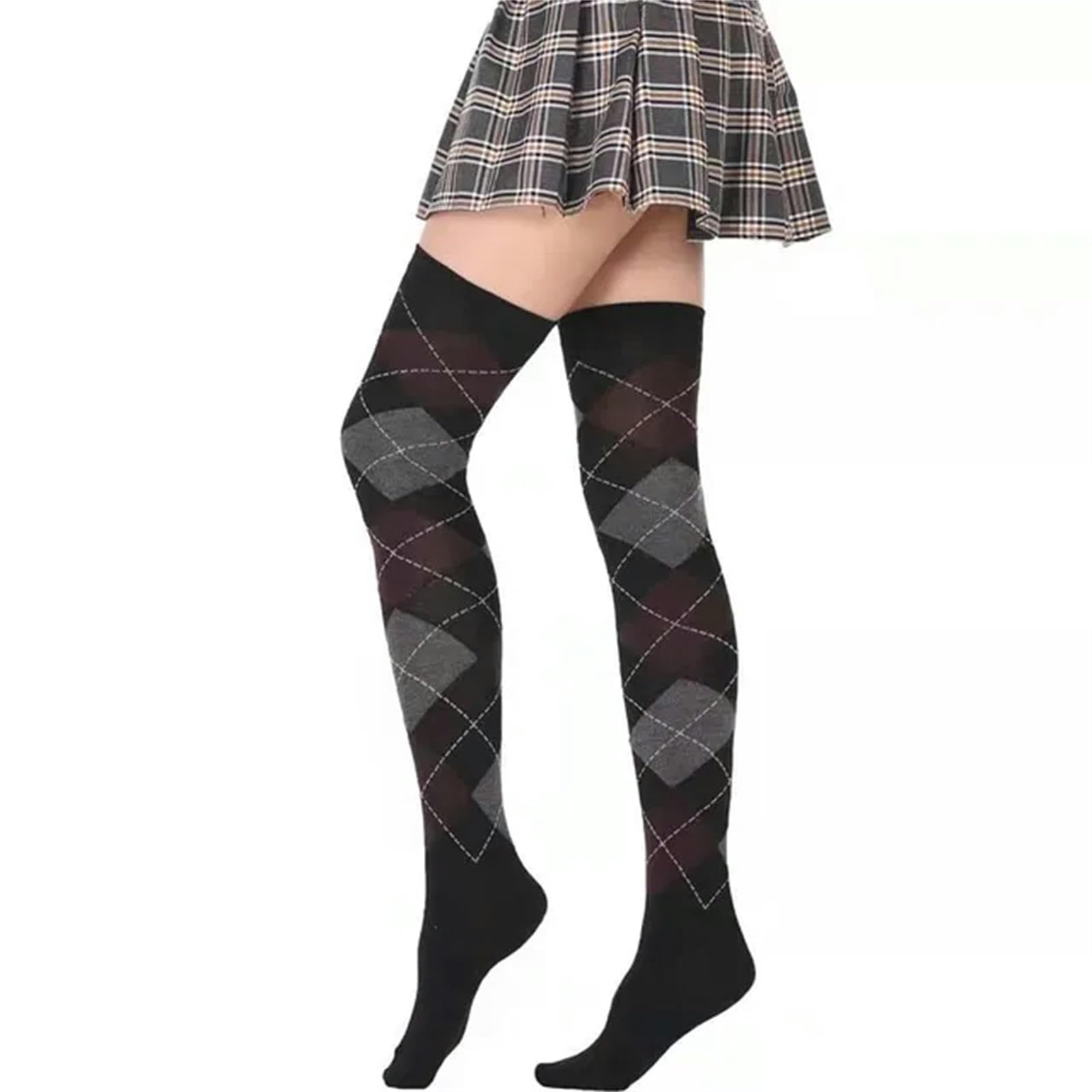 Calzini Donne Calze Lunghe In Nylon In Nylon Di Coscia Morbida Per Controllare L'Autunno Inverno Colorato Calzino Femminile