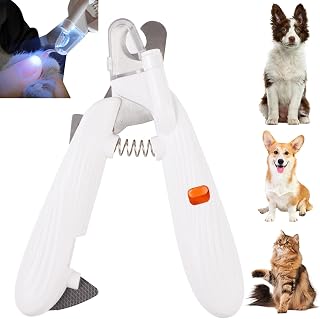 Corta Uñas para Perro, Corta Uñas Gato con Luz LED, Cortauñas Perro