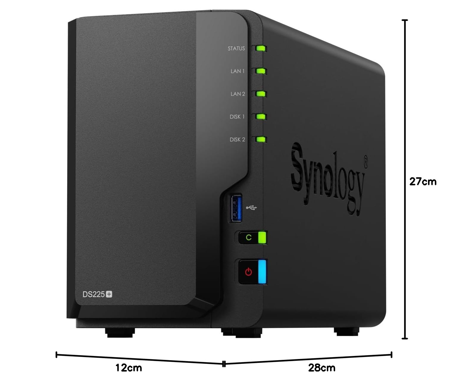 Synologyシノロジー_2ベイNAS DiskStation DS225+ Synology 2-Bay NAS DS225+ (Disksiz) : Amazon.com.tr: Bilgisayar