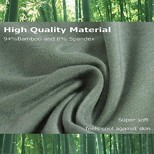 ZONBAILON Men's Bamboo Viscose Long Leg Boxer Briefs Underwear M L XL 2XL 3XL4