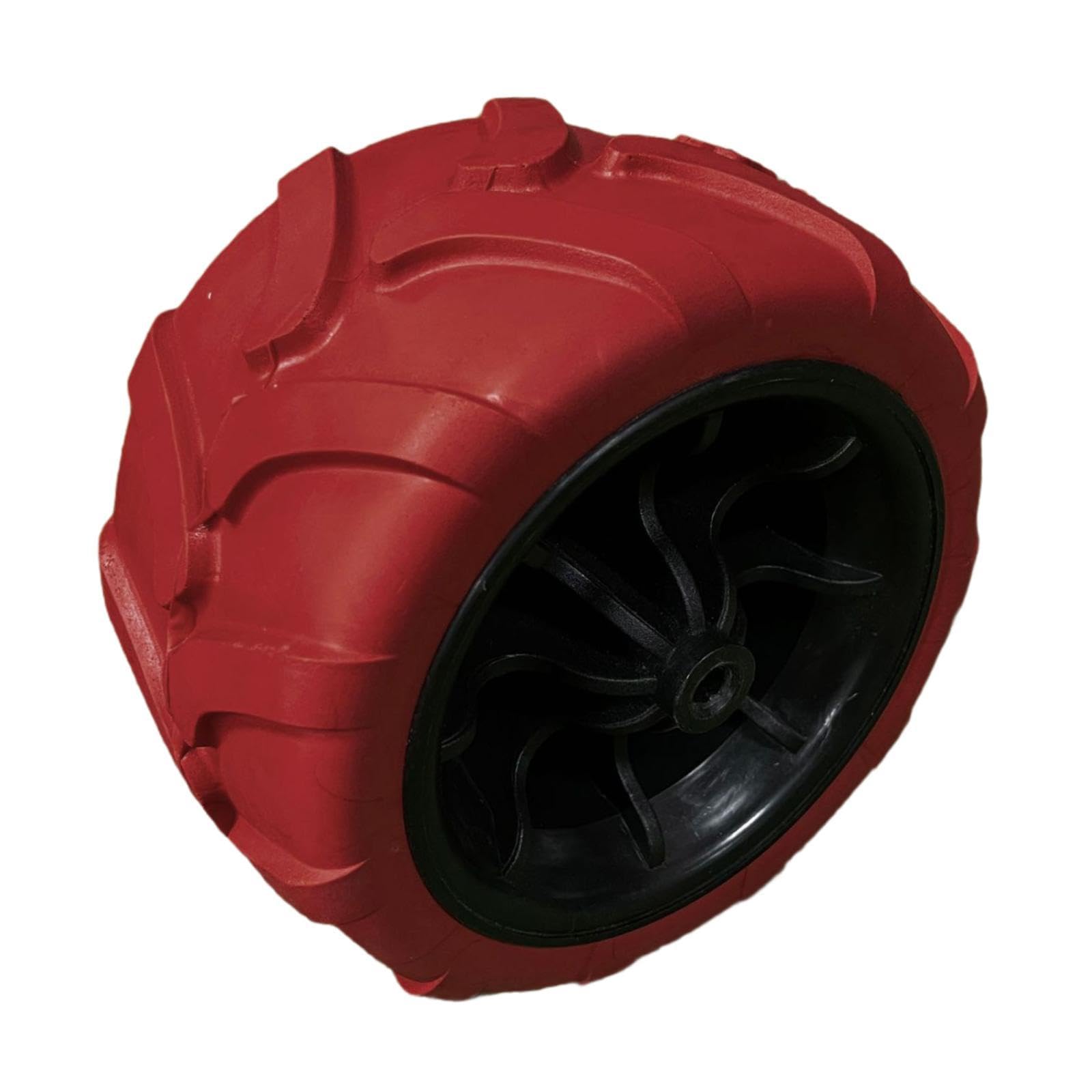 Trolley PU Wheel Replacement Wheel for Camping Outdoor Camping Folding Wagon Red-image-44