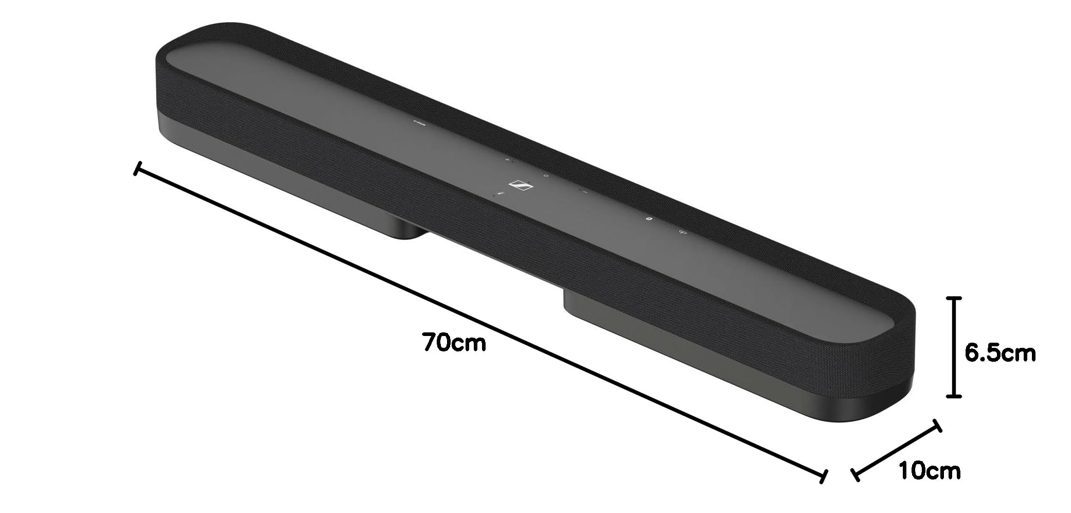 Sennheiser AMBEO Soundbar Mini – Immersives 3D-Audio für Fernsehen, Filme und Musik – Kompaktes Gerät mit leistungsstarken adaptiven Funktionen und vielseitigen Verbindungsmöglichkeiten