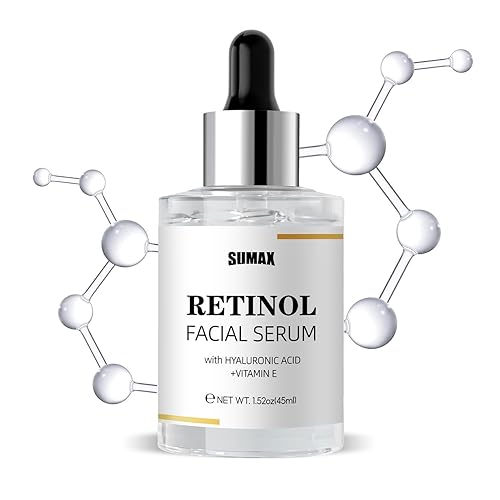 SUMAX Sueros faciales de retinol con ácido hialurónico, vitamina C, suero de retinol para cara, antienvejecimiento, suero hidratante facial para