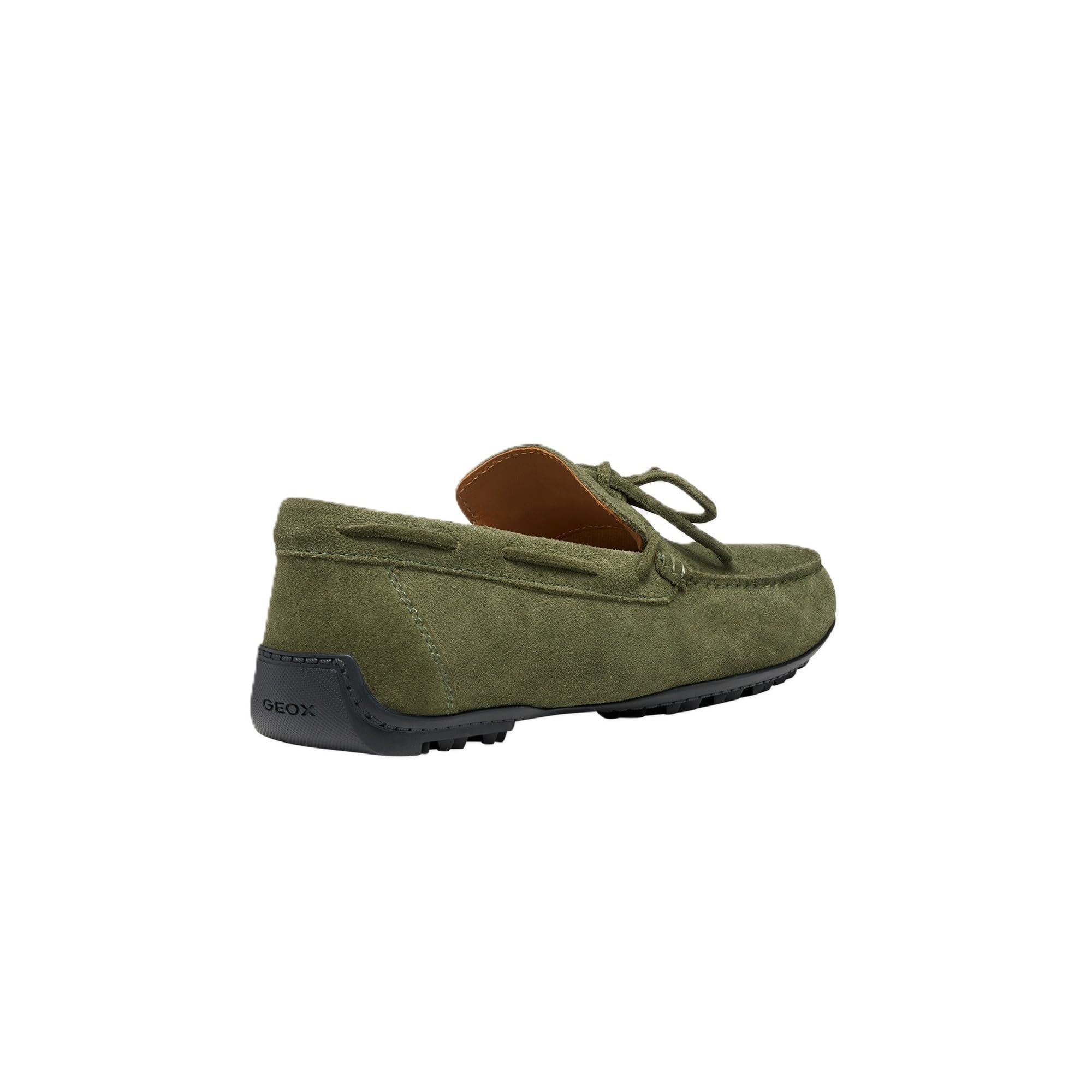 Geox Mocassini Uomo in Pelle Scamosciata Verde, Kosmopolis + Grip, Impermeabili con Suola Traspirante, Casual- U35CFA00022C3005 (Sistema Taglie Calzature EU, Adulto, Numero, Media, 46)