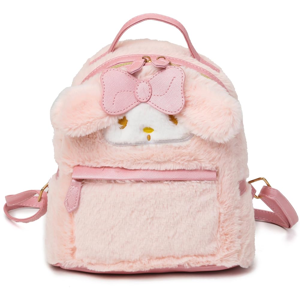 SFODTNKawaii Backpack Melody Plush Bag, Anime Backpack Cartoon Schoolbag, Plush Backpack Mini Backpacks Kids Backpack Suitable Elementary Middle School Students