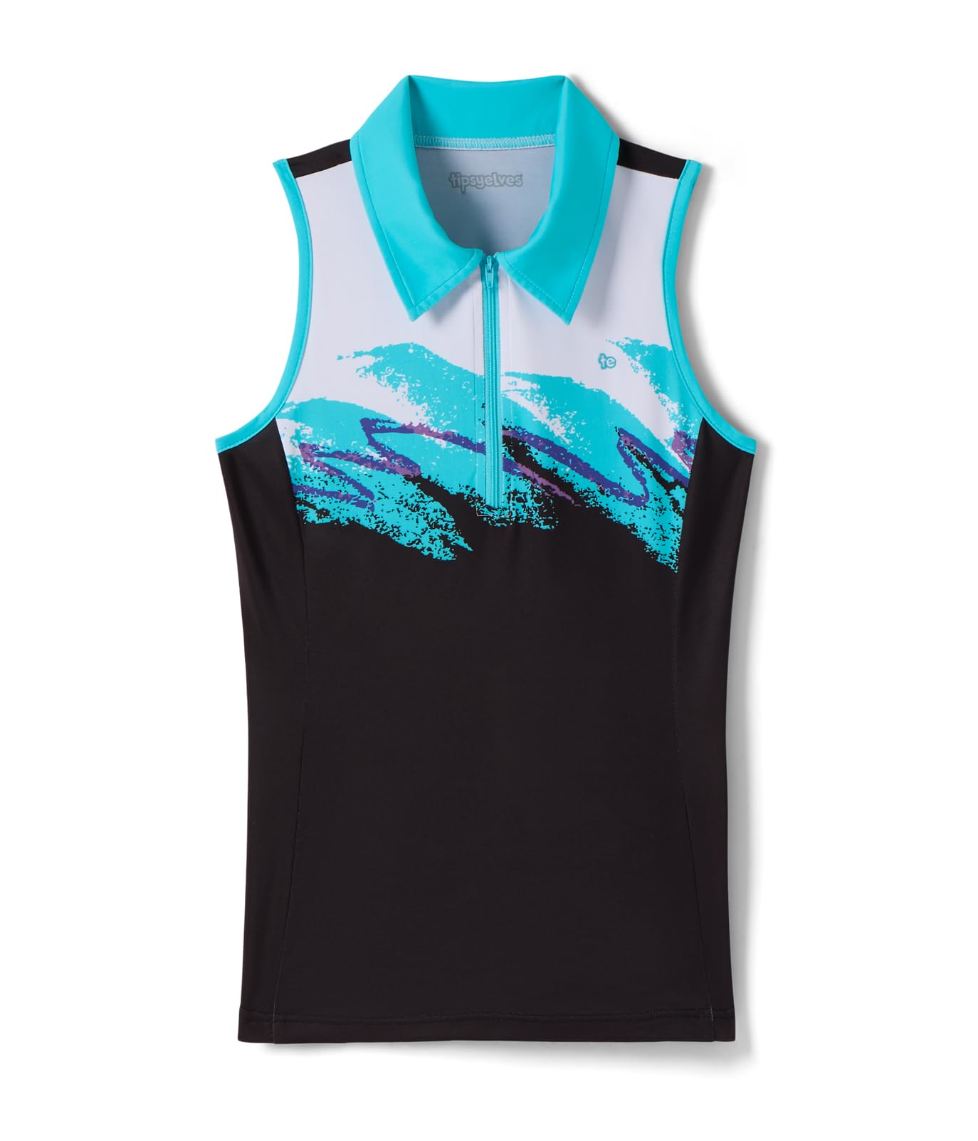 Tipsy Elves Quick Dry Women's Golf Shirt Sleeveless 1/4 Zip Tennis Shirts for Women Tank Top Polo Pickleball Outfits