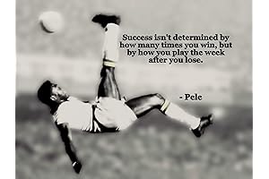 ICONIC FIFA World Cup Winner Legendary Brazilian Soccer Player PELE Quote: "Success...