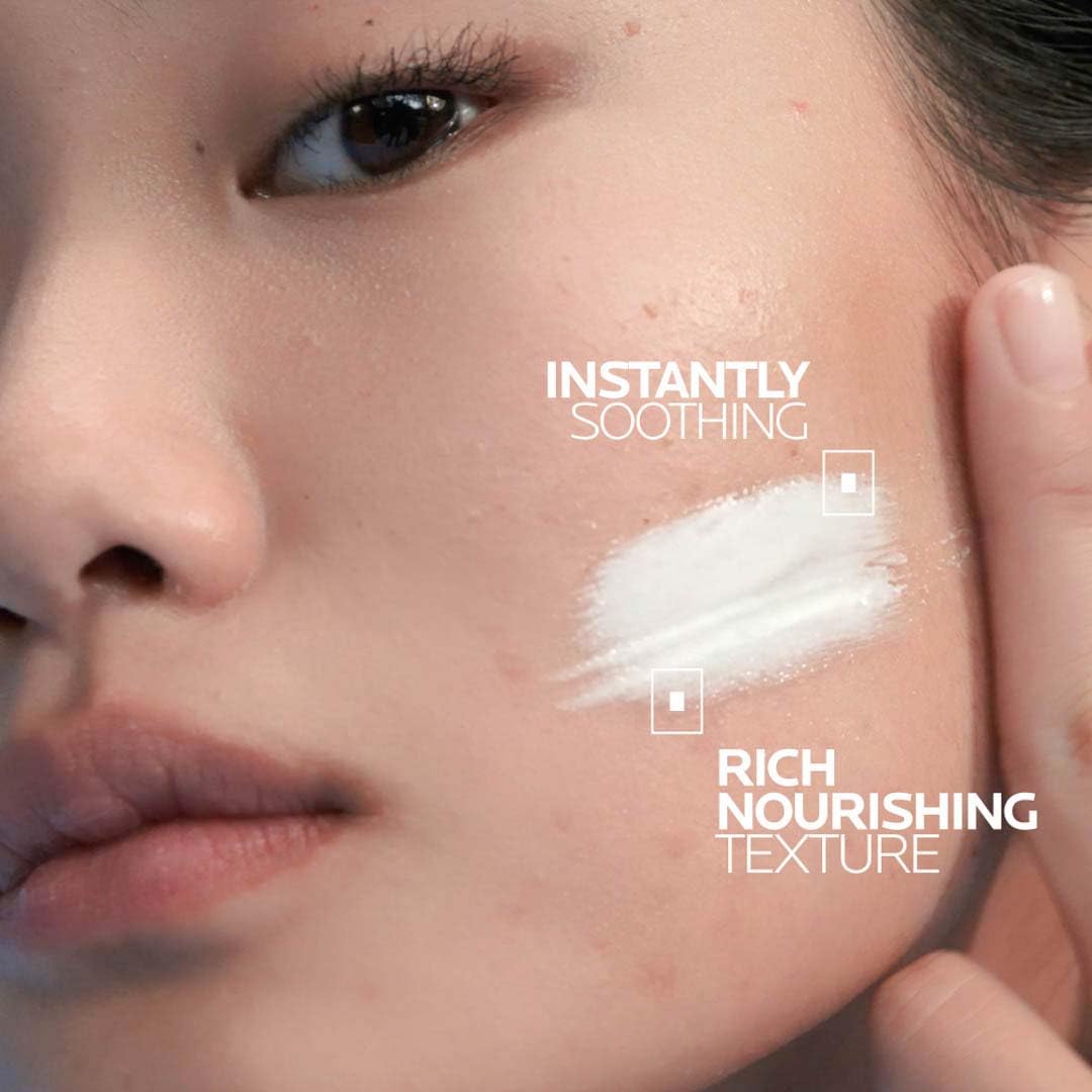 La Roche-Posay Cicaplast Baume B5+ Soothing Repairing Balm 40ml – Travel-Size Multi-Purpose Cream with 5% Panthenol & Madecassoside for Dry, Chapped, Irritated Sensitive Skin, Face Lips Hands