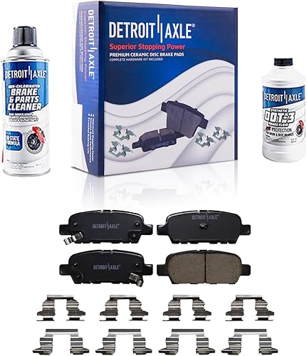 Miniatura 84 de Detroit Axle - Pastillas de Freno Delantero para Chevrolet Captiva Sport Equinox Pontiac Torrent Saturn Vue Suzuki XL-7, Pastillas de Freno Cerámica