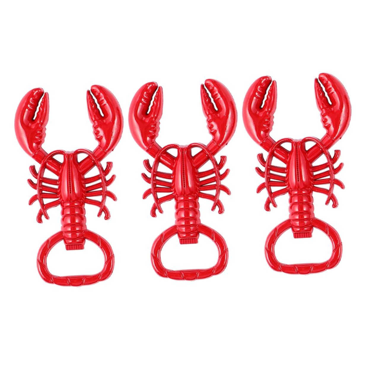 IMIKEYA 15 Pièces Décapsuleur Bière Forme Écrevisse Rouge Métal Alliage Ouvre-bouteille Décoratif Multifonction pour Maison Bar et Cuisine