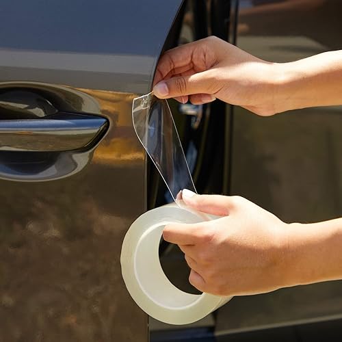 Miniatura 2 de Protector de borde de parachoques de puerta de automóvil, protector universal de borde transparente, protector de borde transparente para puerta de