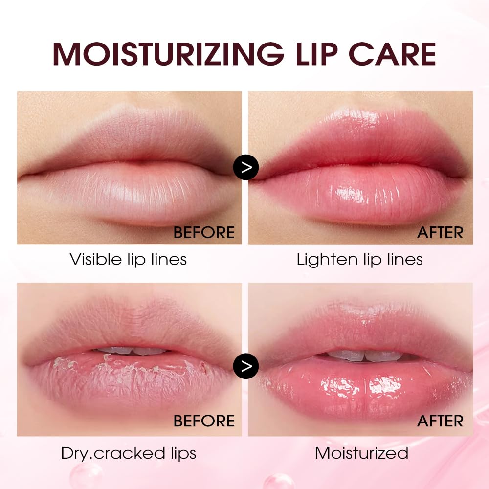 Aloe Vera and Strawberry Lip Oil, 2 Pcs Color Changing Lipstick Lip Oil Tinted Set, Natural, Easy to Application - Image 4