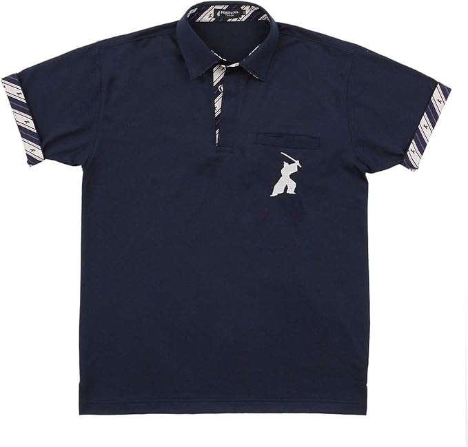 Amazon フォーチュナトウキョウ 16ss 16 Samurai Polo Shirt サムライ ポロシャツ メンズ Ft Ph16ss 16nb ポロシャツ 通販