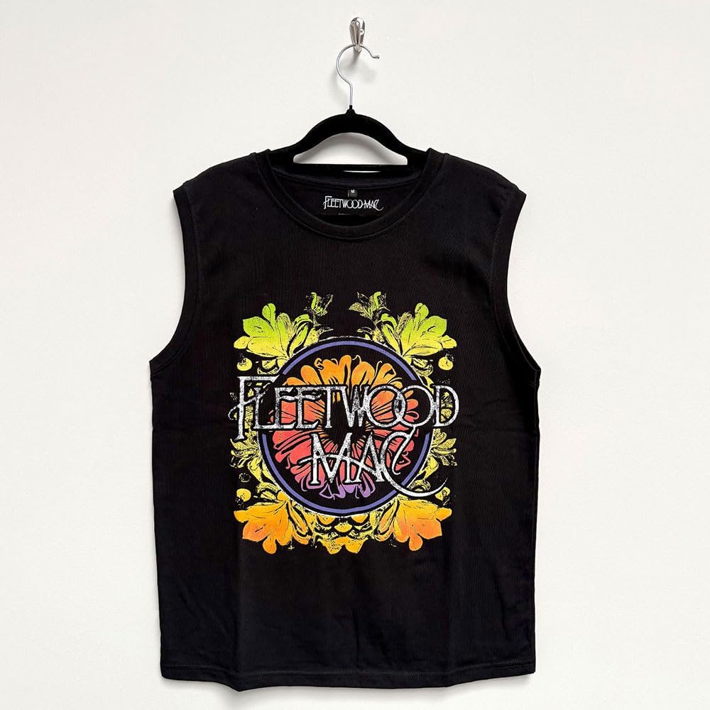 Fleetwood Mac Circle Floral Logo Tank Top