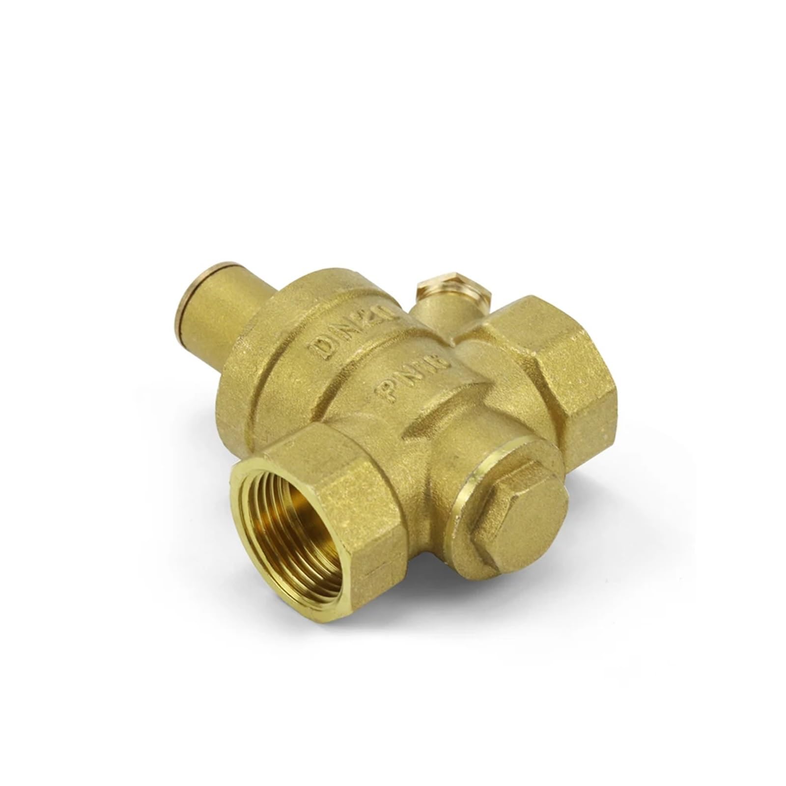Régulateur De Pression 1/2" 3/4" 1" 2" Male/Female Thread Brass Tap Water Pressure Reducing Maintaining Valve DN15/DN20/DN32/DN50 Adjustable Relief(DN32 Female)