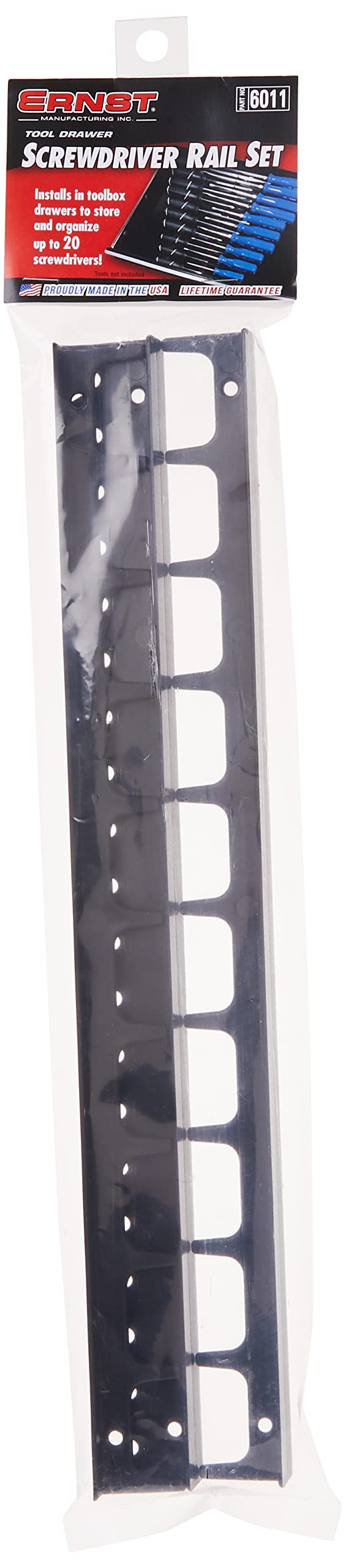 Ernst Screwdriver Rail Set, 20 Tool, Black, (6011-Black) (Pack of 2) — Amazon image 5
