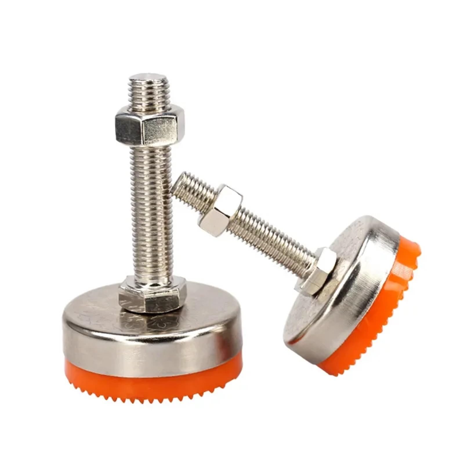 Patas regulables con base articulada de 60 mm y longitud extensible para nivelar tornos 1