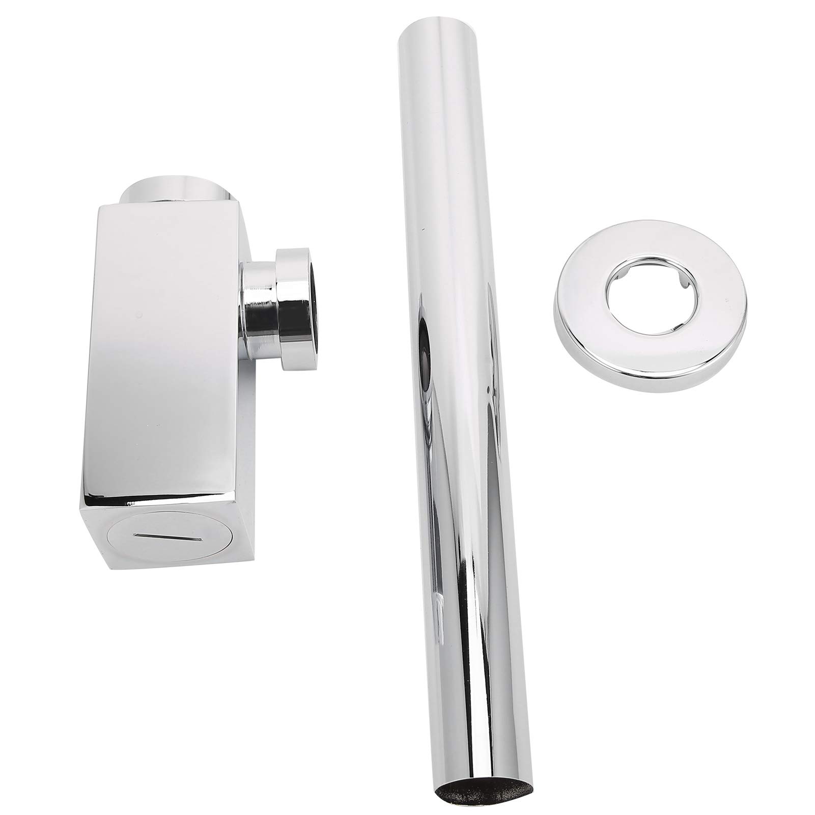 Kit de drenaje de trampa para tubería de desagüe de lavabo de cobre, sifón para fregadero de cocina y baño, accesorios de drenaje antiobstrucción con cubierta extraíble, fácil de