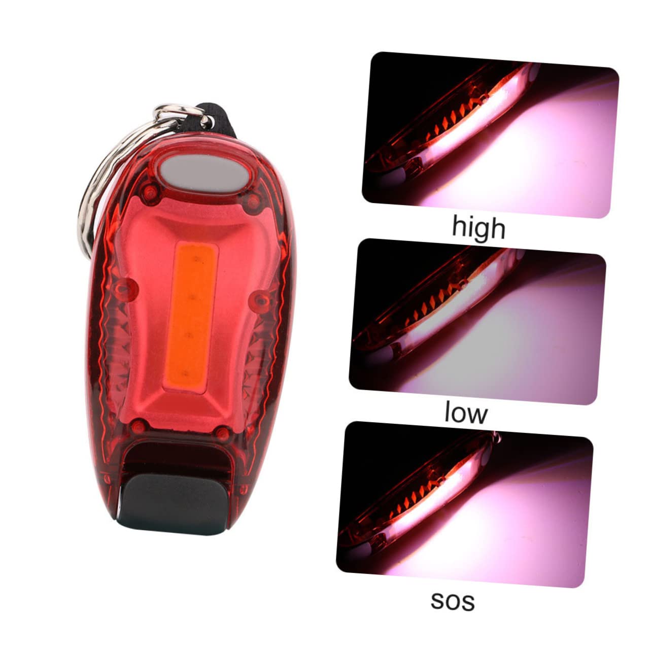 BESPORTBLE 15 Pièces Lumière De à Dos Feu D'avertissement De Marche Lumière De Sécurité pour La Pêche Lumière LED pour Le Vélo Porte-clés LED Lumière Voyant De Vélo Voyant De Marche Abdos