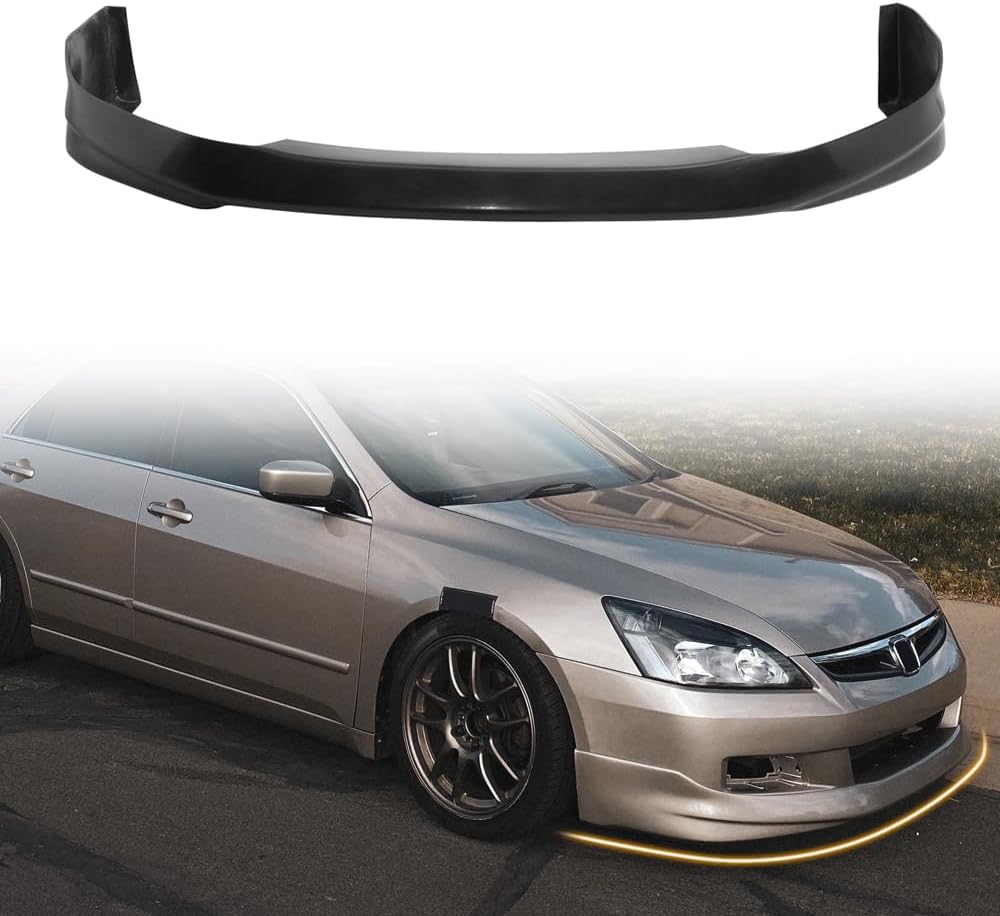 Front Bumper Lip Spoiler For 2003-2007 Scion XB - PU Black Splitter Air Dam Chin Protector