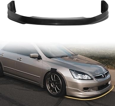 Front Bumper Lip Spoiler for 06-07 Honda Accord Sedan, Unpainted,HF-P Style