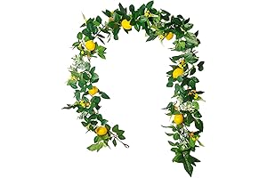 IUIBMI Artificial Spring Fruit Garland with Lemons for Home and Decor
