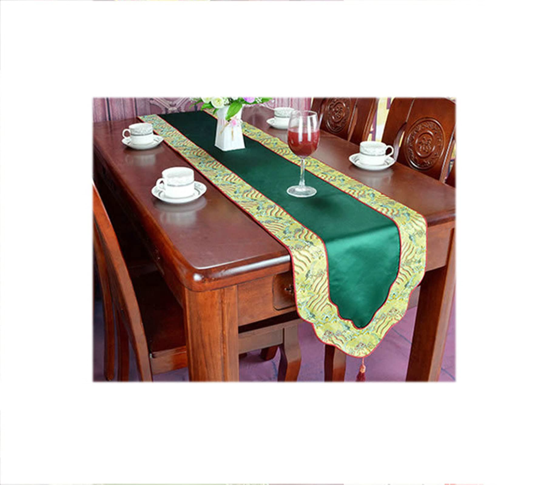 Chemin de table couvertures de Noël en satin pour protéger et décorer - 4