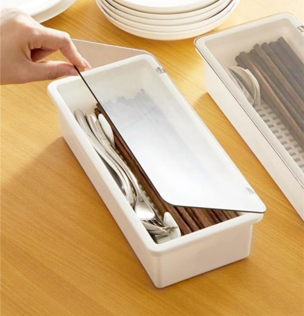 業務用 箸入れ 透明蓋付き 1個 キッチン・日用品・その他 業務用 箸入れ 透明蓋付き