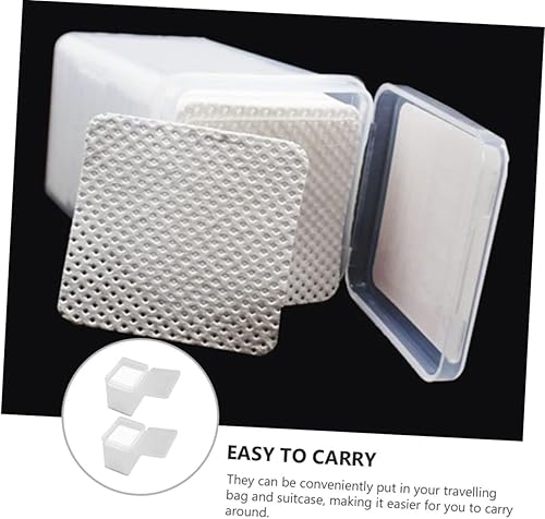 400pcs Eyelash Extension Glue Cleansing Pads Makeup Remover Wipes for Eyelash and Nail Polish Cleanup Non-Woven Convenient for Home and Salon Use