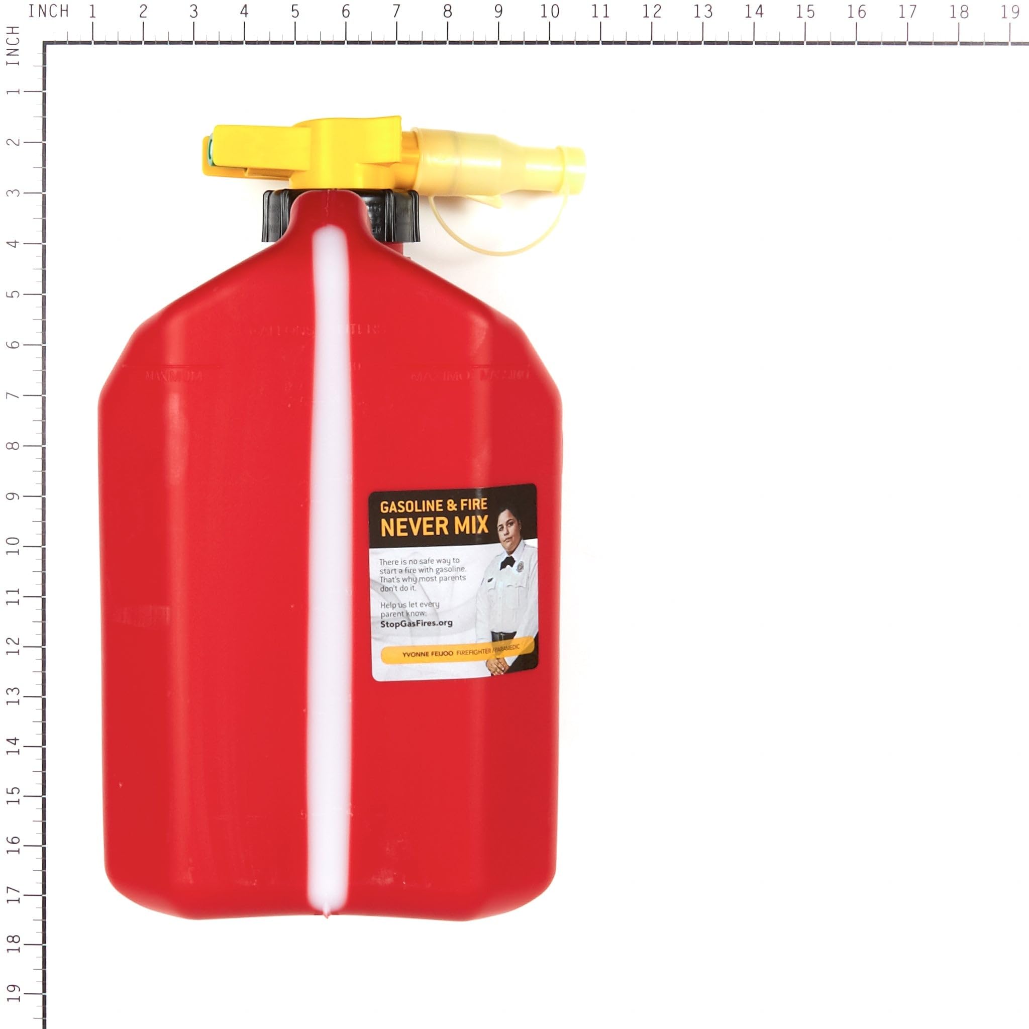 No Spill 1405 - Bote de gas de polietileno de 2-1/2 galones, color rojo