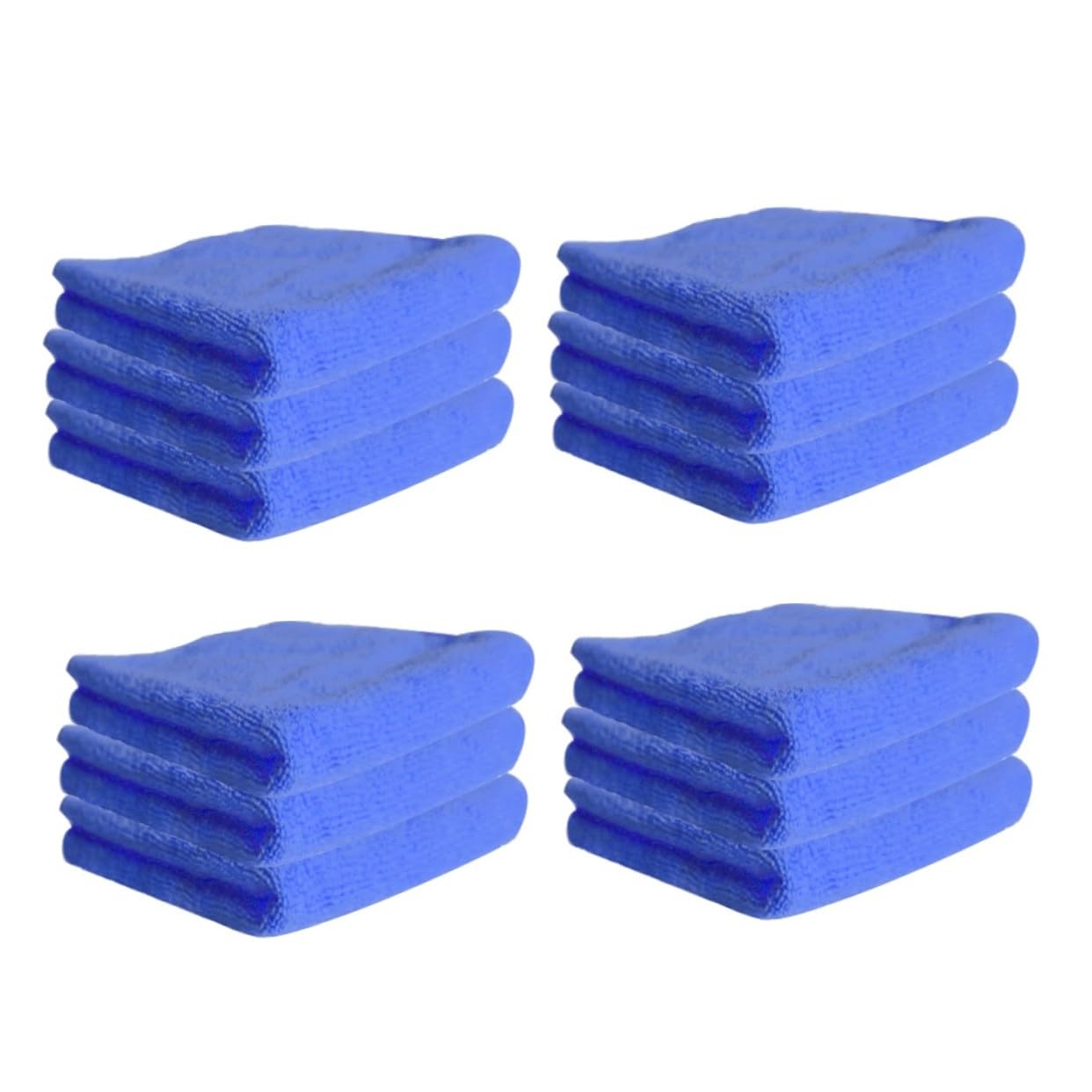 12 Piezas Unidades Paños de Microfibra para Limpieza Alta Absorción y Desengrasante Toallas para Cocina Azul Reutilizables y Fáciles de Lavar
